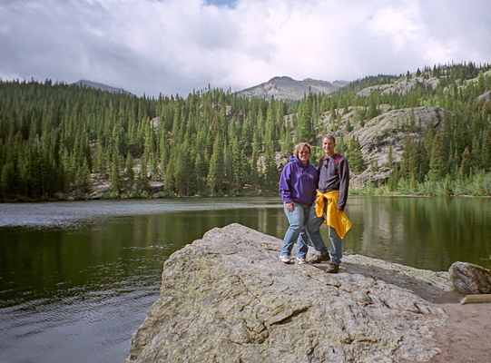 Rocky Mountain National Park Couple at Bear Lake Photo