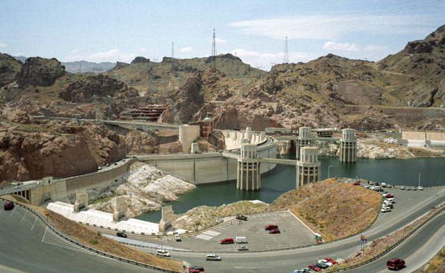 Hoover Dam in Black Canyon