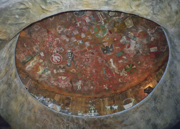 Art on Ceiling of Tower