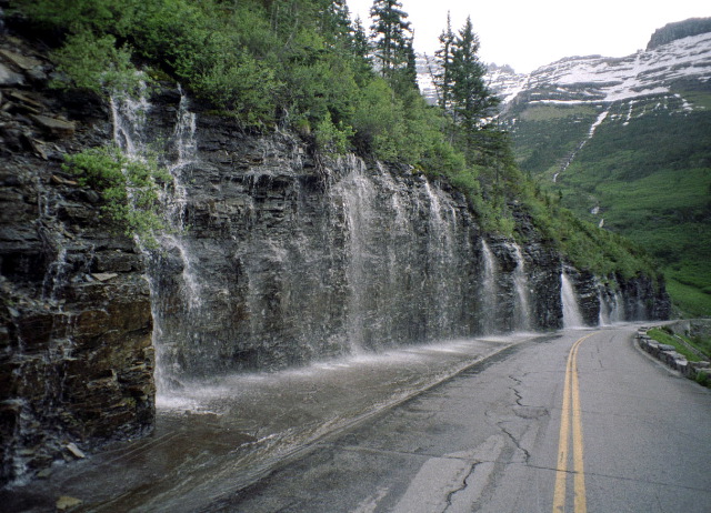 Glacier National Park - Going to the Sun Road Weeping Wall