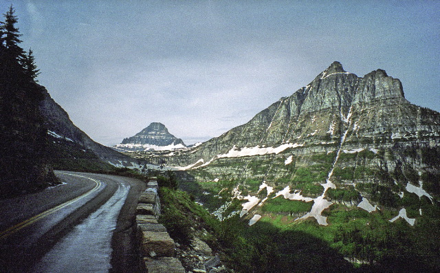 Glacier National Park - Going to the Sun Road Mt Oberlin