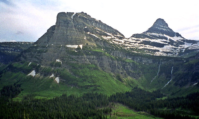 Glacier National Park - Going to the Sun Road Double Falls